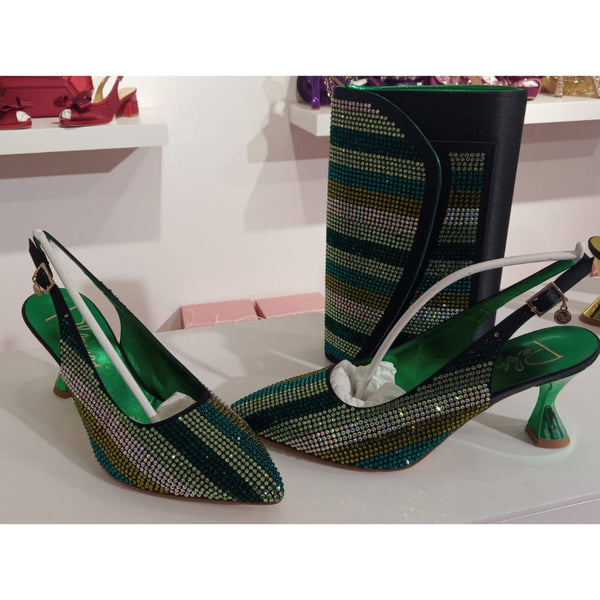 Queen Mona Womens Italian Luxury Shoe & Bag Set. – grandeurluxury