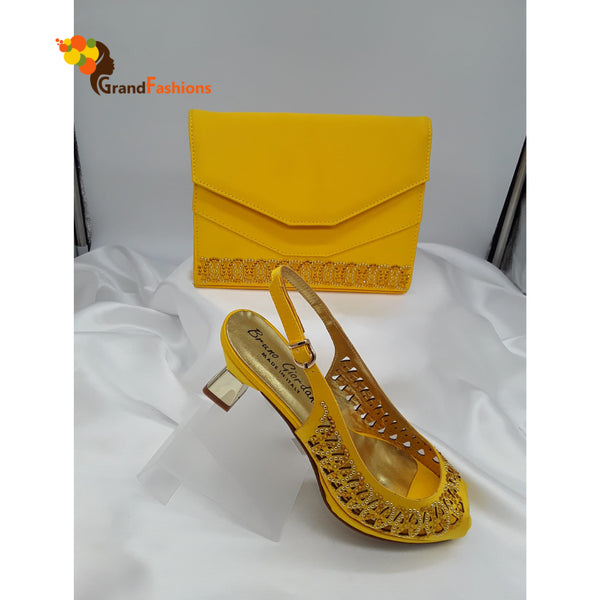 Queen Mona Womens Italian Luxury Shoe & Bag Set. – grandeurluxury
